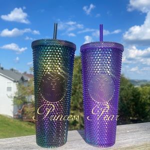 Starbucks Purple Oil Slick & Mango studded Tumbler